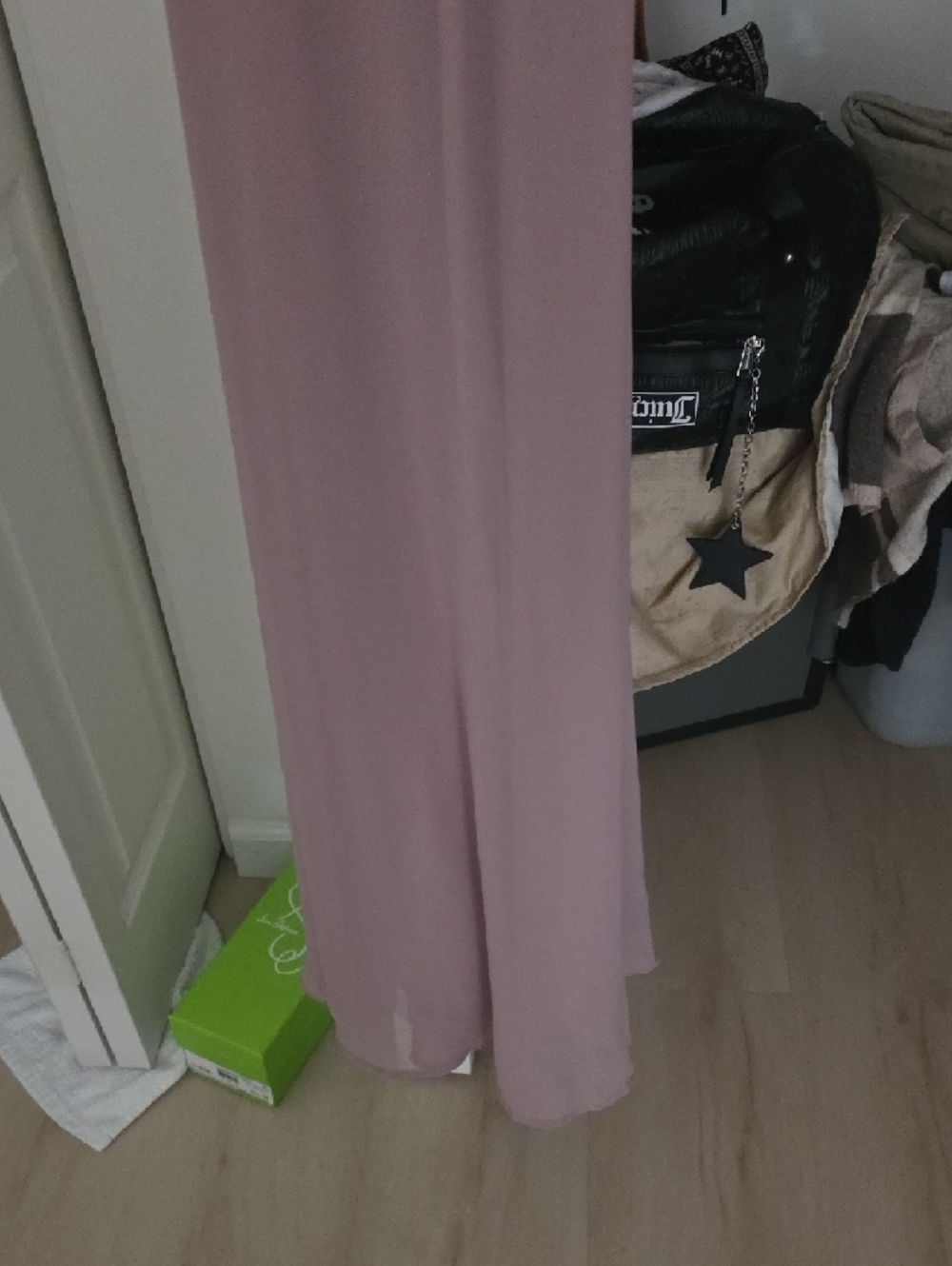 Lulu's Dusty Rose Ruffle V-Neck Maxi Dress - Picture 3 of 9